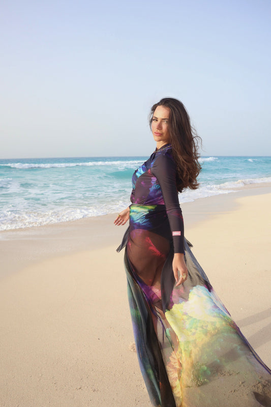 Cosmic Reef Maxi Tulle Skirt