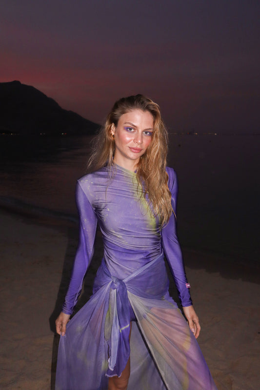 The Ultra Violet - Draped Edition Bodysuit